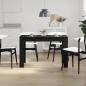 Preview: Esstisch Schwarz Eichen-Optik 120x60x76 cm Holzwerkstoff