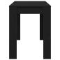 Preview: Esstisch Schwarz Eichen-Optik 120x60x76 cm Holzwerkstoff