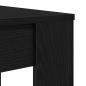 Preview: Esstisch Schwarz Eichen-Optik 120x60x76 cm Holzwerkstoff
