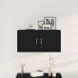 Preview: Wandschrank Schwarz Eichen-Optik 80x39x40 cm Holzwerkstoff