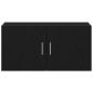 Preview: Wandschrank Schwarz Eichen-Optik 80x39x40 cm Holzwerkstoff