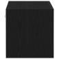 Preview: Wandschrank Schwarz Eichen-Optik 80x39x40 cm Holzwerkstoff