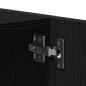 Preview: Wandschrank Schwarz Eichen-Optik 80x39x40 cm Holzwerkstoff