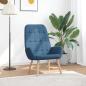 Preview: ARDEBO.de - Relaxsessel Blau Stoff