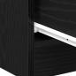 Preview: Nachttische 2Stk. Schwarz Eichen-Optik 40x30x40cm Holzwerkstoff