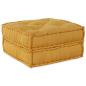 Preview: ARDEBO.de - Pouf Modular Gelb 70x70x36 cm Stoff