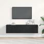 Preview: TV-Schrank Schwarz Eichen-Optik 120x30x30,5 cm Holzwerkstoff