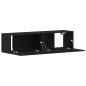 Preview: TV-Schrank Schwarz Eichen-Optik 120x30x30,5 cm Holzwerkstoff