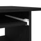 Preview: Schreibtisch Schwarz Eichen-Optik 80x45x74 cm Holzwerkstoff