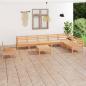 Preview: ARDEBO.de - 9-tlg. Garten-Lounge-Set Massivholz Kiefer