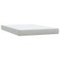 Preview: Boxspringbett mit Matratze Hellgrau 160x220 cm Samt