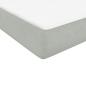 Preview: Boxspringbett mit Matratze Hellgrau 160x220 cm Samt