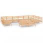 Preview: 13-tlg. Garten-Lounge-Set Massivholz Kiefer
