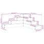 Preview: Pflanzentreppe 4 Stufen 80,5x79x36 cm Massivholz Douglasie