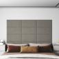 Preview: ARDEBO.de - Wandpaneele 12 Stk. Hellgrau 60x30 cm Samt 2,16 m²