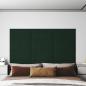 Preview: ARDEBO.de - Wandpaneele 12 Stk. Dunkelgrün 60x30 cm Samt 2,16 m²