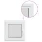 Preview: Kellerfenster RISOR 60x60 cm Dreh Kipp DIN Links Weiß