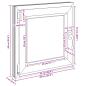 Preview: Kellerfenster RISOR 60x60 cm Dreh Kipp DIN Links Weiß