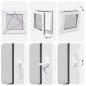 Preview: Kellerfenster RISOR 60x60 cm Dreh Kipp DIN Links Weiß
