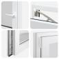 Preview: Kellerfenster RISOR 60x60 cm Dreh Kipp DIN Links Weiß