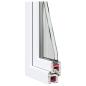 Preview: Kellerfenster RISOR 60x60 cm Dreh Kipp DIN Links Weiß