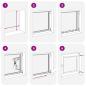 Preview: Kellerfenster RISOR 60x60 cm Dreh Kipp DIN Links Weiß