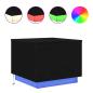 Preview: Couchtisch mit LED-Leuchten Schwarz Eichen-Optik 50x50x40 cm