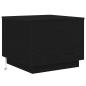Preview: Couchtisch mit LED-Leuchten Schwarz Eichen-Optik 50x50x40 cm