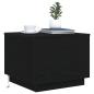 Preview: Couchtisch mit LED-Leuchten Schwarz Eichen-Optik 50x50x40 cm