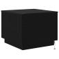 Preview: Couchtisch mit LED-Leuchten Schwarz Eichen-Optik 50x50x40 cm