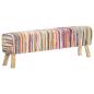 Preview: Bank 160 cm Mehrfarbig Chindi-Stoff