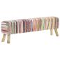 Preview: Bank 160 cm Mehrfarbig Chindi-Stoff