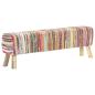 Preview: Bank 160 cm Mehrfarbig Chindi-Stoff