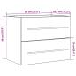 Preview: Waschbeckenunterschrank Artisan-Eiche 60x38,5x48 cm