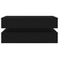 Preview: Couchtisch mit LED-Leuchten Schwarz Eichen-Optik 90x50x40 cm