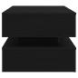 Preview: Couchtisch mit LED-Leuchten Schwarz Eichen-Optik 90x50x40 cm