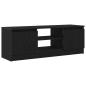 Preview: TV-Schrank Schwarz Eichen-Optik 102x30x36 cm Holzwerkstoff
