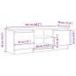 Preview: TV-Schrank Schwarz Eichen-Optik 102x30x36 cm Holzwerkstoff