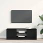 Preview: TV-Schrank Schwarz Eichen-Optik 102x30x36 cm Holzwerkstoff