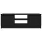 Preview: TV-Schrank Schwarz Eichen-Optik 102x30x36 cm Holzwerkstoff