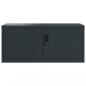Preview: Aktenschrank Anthrazit 90x40x130 cm Stahl