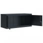 Preview: Aktenschrank Anthrazit 90x40x130 cm Stahl