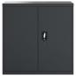 Preview: Aktenschrank Anthrazit 90x40x130 cm Stahl