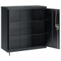 Preview: Aktenschrank Anthrazit 90x40x130 cm Stahl