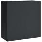 Preview: Aktenschrank Anthrazit 90x40x130 cm Stahl
