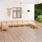 Preview: ARDEBO.de - 10-tlg. Garten-Lounge-Set Massivholz Kiefer