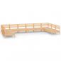 Preview: 10-tlg. Garten-Lounge-Set Massivholz Kiefer