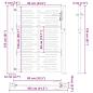 Preview: Gartentor 105x155 cm Cortenstahl Quadratisches Design