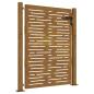 Preview: Gartentor 105x155 cm Cortenstahl Quadratisches Design