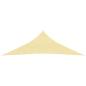 Preview: Sonnensegel 160 g/m² Beige 2,5x2,5x3,5 m HDPE